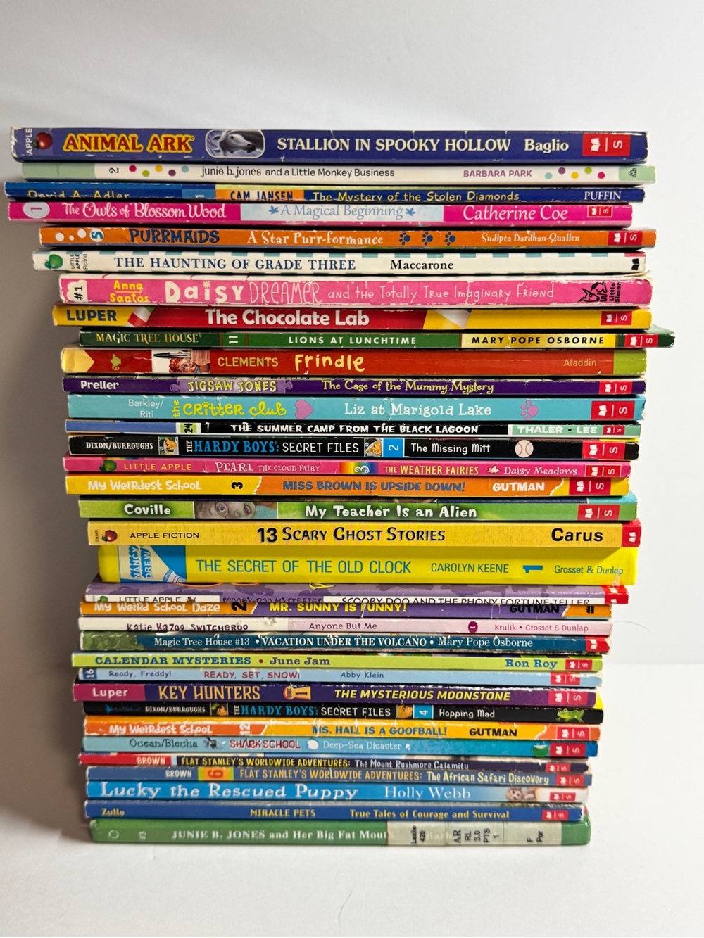 Kids Stack of Colorful Children's Books -